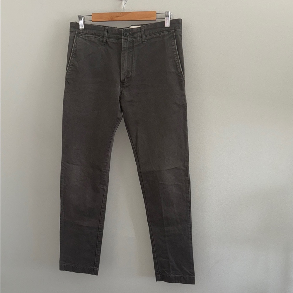 J. Crew Men's Charcoal Broken In Chinos